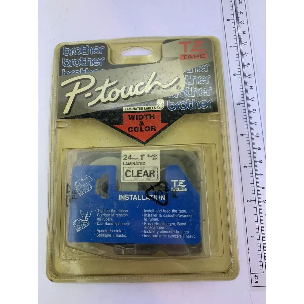 Brother P-Touch TZ-151 Black Ink On Clear 24mm 1